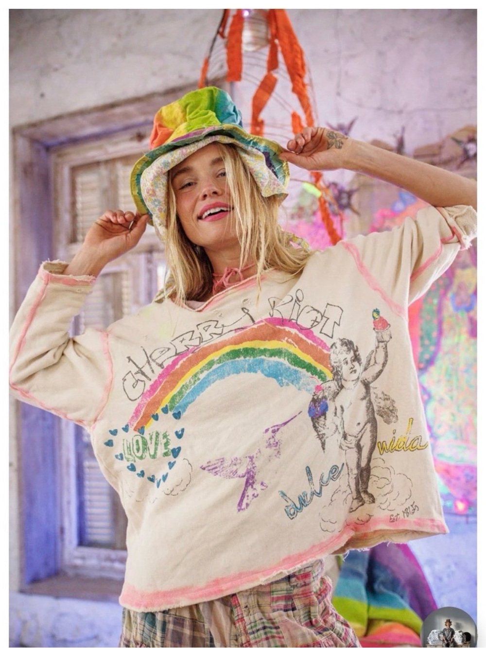 NWT Cherry Riot Hermosa Sweatshirt